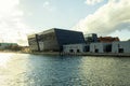 Beautiful modern building of the Black Diamond Library. Copenhagen. Denmark. Sights