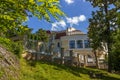 Beautiful modern building in Kislovodsk. Royalty Free Stock Photo