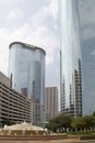 Beautiful modern buildings in downtown Houston Royalty Free Stock Photo