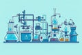 Beautiful Modern Chemical lab equipment Generative AI