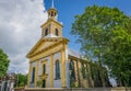 Beautiful modern church architecture building side view Royalty Free Stock Photo