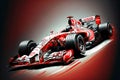 Beautiful modern equipped car for Formula One Racing, generative ai