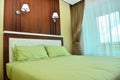 Beautiful modern home and hotel bedroom Royalty Free Stock Photo