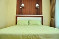 Beautiful modern home and hotel bedroom Royalty Free Stock Photo