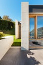 Beautiful modern house in cement Royalty Free Stock Photo