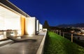 Beautiful modern house in cement Royalty Free Stock Photo