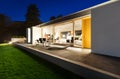Beautiful modern house in cement Royalty Free Stock Photo