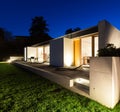 Beautiful modern house in cement Royalty Free Stock Photo