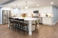 Beautiful modern interior design of kitchen background Royalty Free Stock Photo