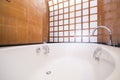 Beautiful modern jacuzzi bathtub Royalty Free Stock Photo