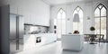 Beautiful modern kitchen design Royalty Free Stock Photo