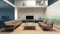 Beautiful modern living room interior Royalty Free Stock Photo