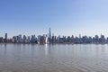 Beautiful Modern Midtown Manhattan Skyline with Tall Skyscrapers in New York City Royalty Free Stock Photo