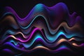 Beautiful Modern Wave Background in Purple Blue colors. Creative Warp wave Background suitable for graphic design, flyers and