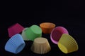 Beautiful molds for dessert silicone muffins colors shapes
