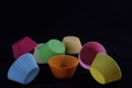 Beautiful molds for dessert silicone muffins colors shapes