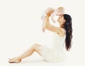 Beautiful mom with her cute baby having fun Royalty Free Stock Photo