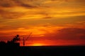 Beautiful moment seen in the sky during sunset Royalty Free Stock Photo