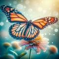 Beautiful monarch butterfly (Danaus plexippus)