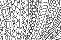 Black and white pattern for coloring book pages Royalty Free Stock Photo