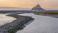 Beautiful Mont Saint Michel cathedral on the island, Normandy, Northern France Royalty Free Stock Photo