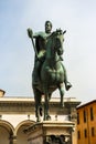 Beautiful monument Monumento Equestre a Granduca Ferdinando I de` Medici at Piazza della Santissima Annunziata in Florence