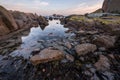 A beautiful moody early morning seascape Royalty Free Stock Photo