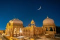 Beautiful moon night view of Laxmi Nivas Palace.