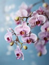 Beautiful moon orchid flowers in macro focus