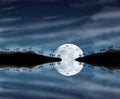 Beautiful moonlight night Royalty Free Stock Photo