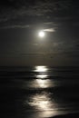 Beautiful moonlit night on a quiet sea