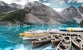 Beautiful Moraine lake in Banff national park, Alberta, Canada Royalty Free Stock Photo