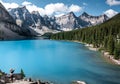 Beautiful Moraine lake in Banff national park, Alberta, Canada