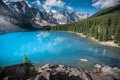Beautiful Moraine lake in Banff national park, Alberta, Canada Royalty Free Stock Photo