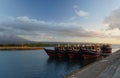 Beautiful morning around New marina Boom Banyuwangi Indonesia
