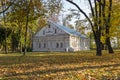 House of Ivan Mazepa in autumnal park in Chernihiv, Ukraine Royalty Free Stock Photo