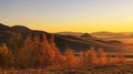 Beautiful morning color in Inner Mongolia prairie in Wulanbutong Royalty Free Stock Photo