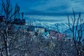 Beautiful Morning In himalayan Village, Kalpa Himachal Pradesh, India Royalty Free Stock Photo