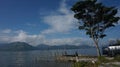 Beautiful Morning Lake Lut Tawar, Gayo Highlands, Central Aceh District, Aceh, Indonesia