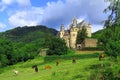 Beautiful Morning Light at Schloss Buerresheim, Eifel, Rhineland-Palatinate, Germany Royalty Free Stock Photo