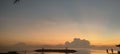 Beautiful morning sunrise sanur Beach Royalty Free Stock Photo
