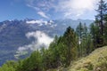 Beautiful morning in the Valais Royalty Free Stock Photo