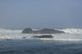 Beautiful morning view around Papuma beach in Jember, East Java, Indonesia. Royalty Free Stock Photo