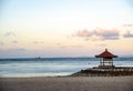 Beautiful morning view at Tanjung Benoa Beach, Bali Indonesia Royalty Free Stock Photo