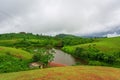 Beautiful morning view of Vagamon Meadows and sky