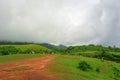 Beautiful morning view of Vagamon Meadows and sky