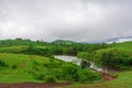 Beautiful morning view of Vagamon Meadows and sky