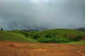 Beautiful morning view of Vagamon Meadows and sky