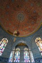 Beautiful mosaic dome Interior of Baghdad Kiosk in the Topkapi Palace, Istanbul, Turkey Royalty Free Stock Photo