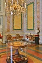 Luxury baroque Palazzo Borromeo interior Isola Bella Lago Maggiore Italy Royalty Free Stock Photo